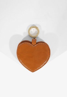 Bag Charm Hoover Couro Marrom