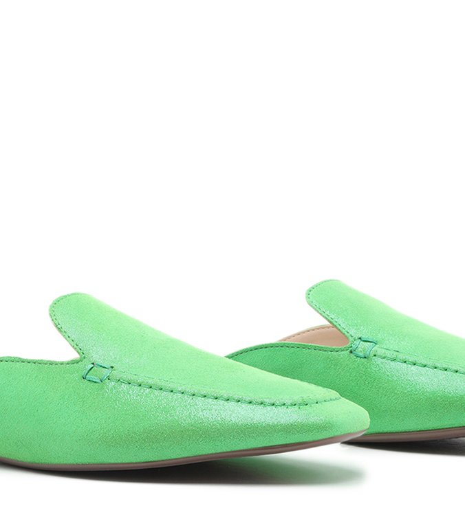 Flat Mule Glam Green Flat Mule Glam Green