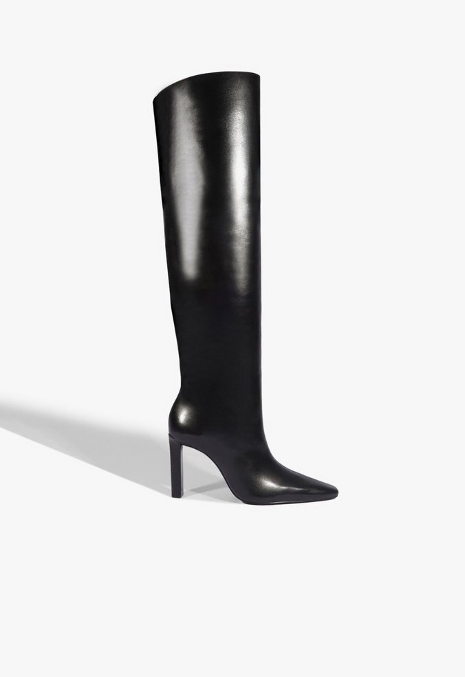 Bota Marella Couro Preta