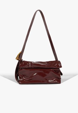Bolsa Média Tay Couro Vinil Vinho