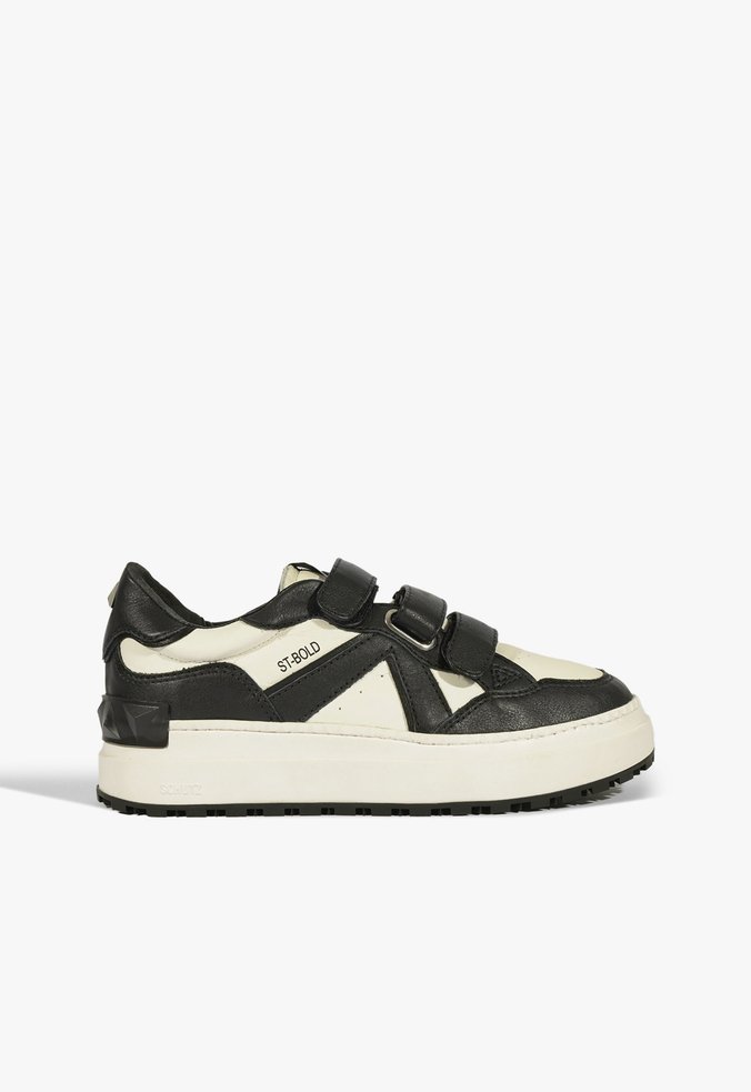 Tênis ST Bold Couro Preto e Branco
