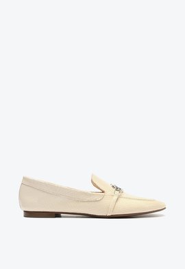 Mocassim Marrie Couro Snake Branco