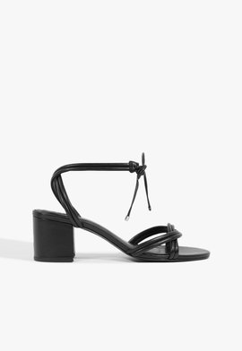 Sandália Block Heel Strings Black