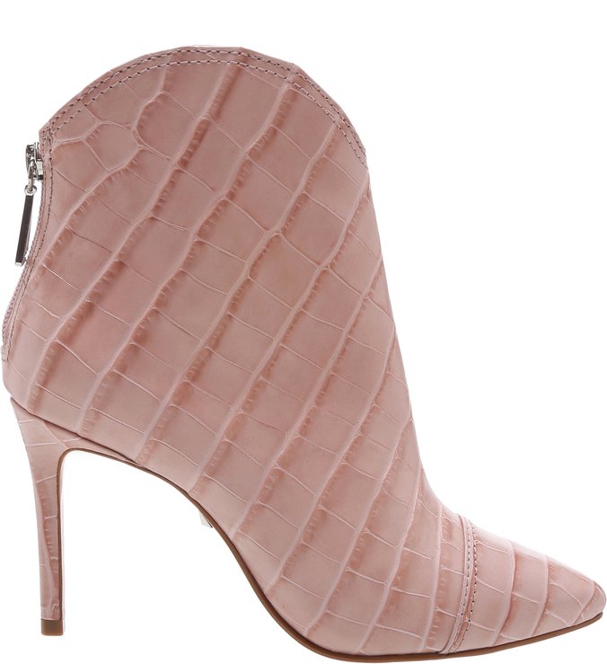 Bota New Western Crocco Rosa Claro
