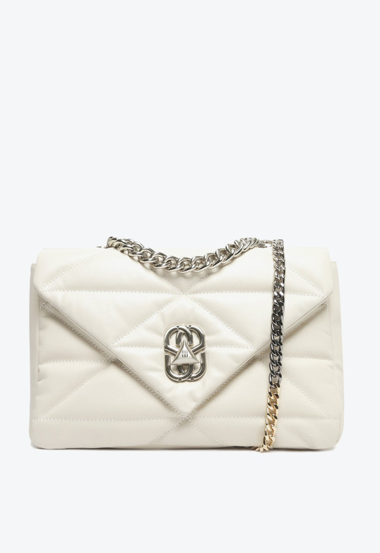 Bolsa Tiracolo Média Brooklyn Couro Matelassê Branca | Schutz