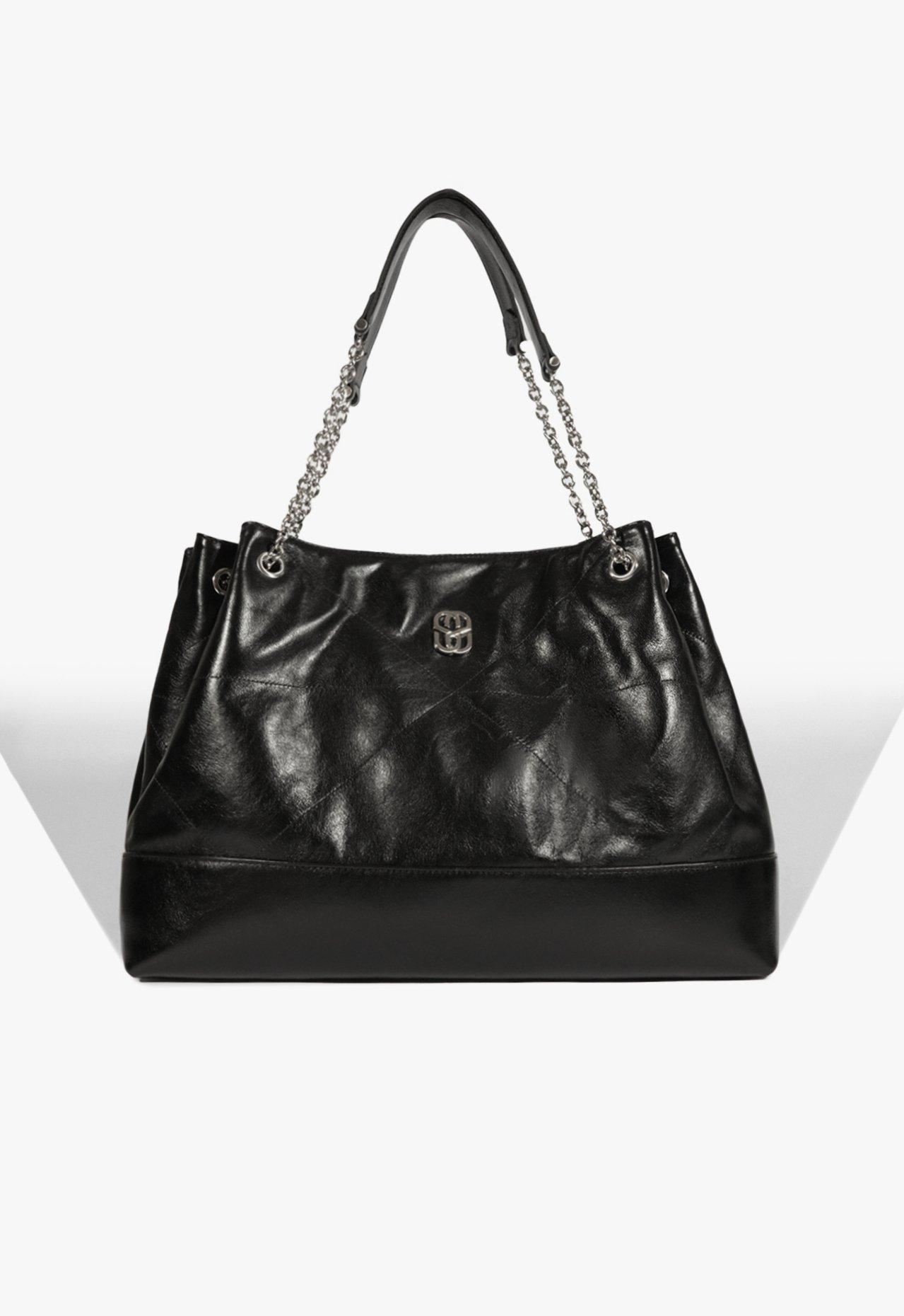 Bolsa Shopping Elodie Couro Preta | Schutz