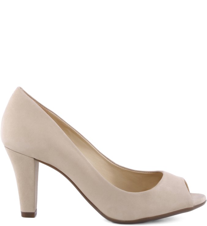 Peep Toe Basic Oyster