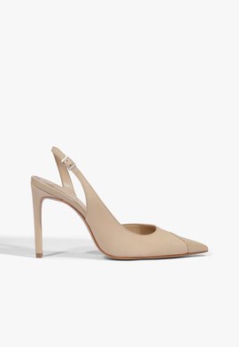 Sapato Scarpin Elffie Camurça Nude
