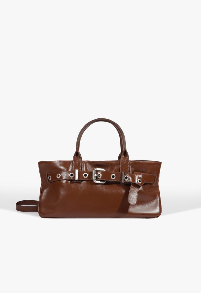 Bolsa Tote Kelsey Média Couro Marrom