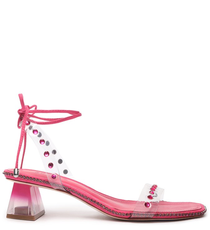 Sandália Block Heel New Glam Pink