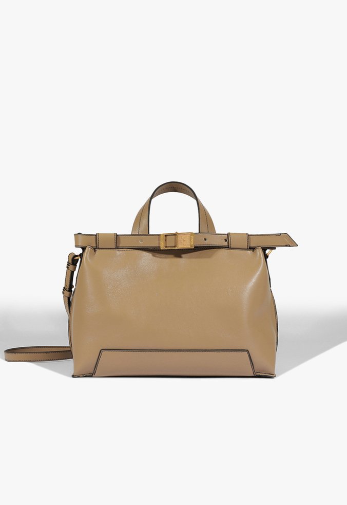 Bolsa Mini Tote Memphis Couro Bege