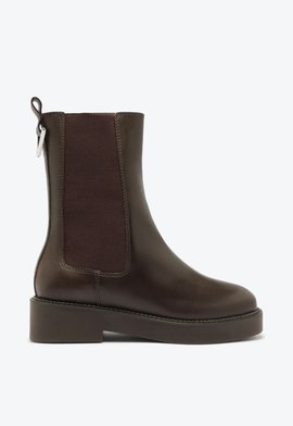 Bota Chelsea Couro Marrom