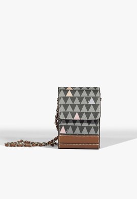 Bolsa Tiracolo Pequena New 4GRLS Triangle Preta