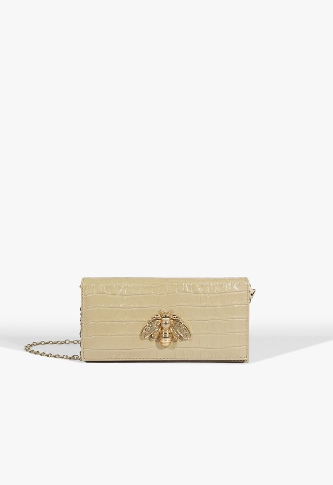 Bolsa Tiracolo Believe Couro Bege