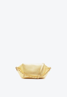 Bolsa Tiracolo Pequena Chloe Couro Dourada