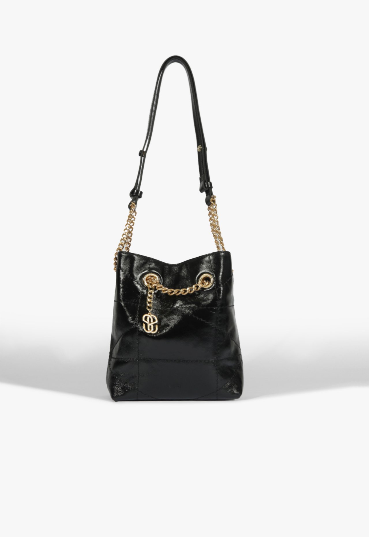 Bolsa Hobo Mika Média Couro Preta | Schutz