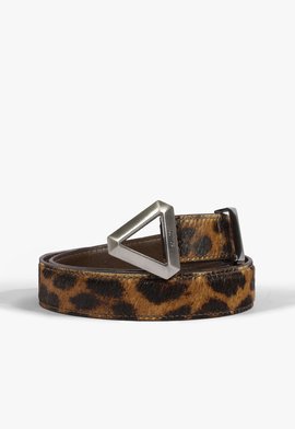 Cinto Bold Triangle Animal Print Leopardo
