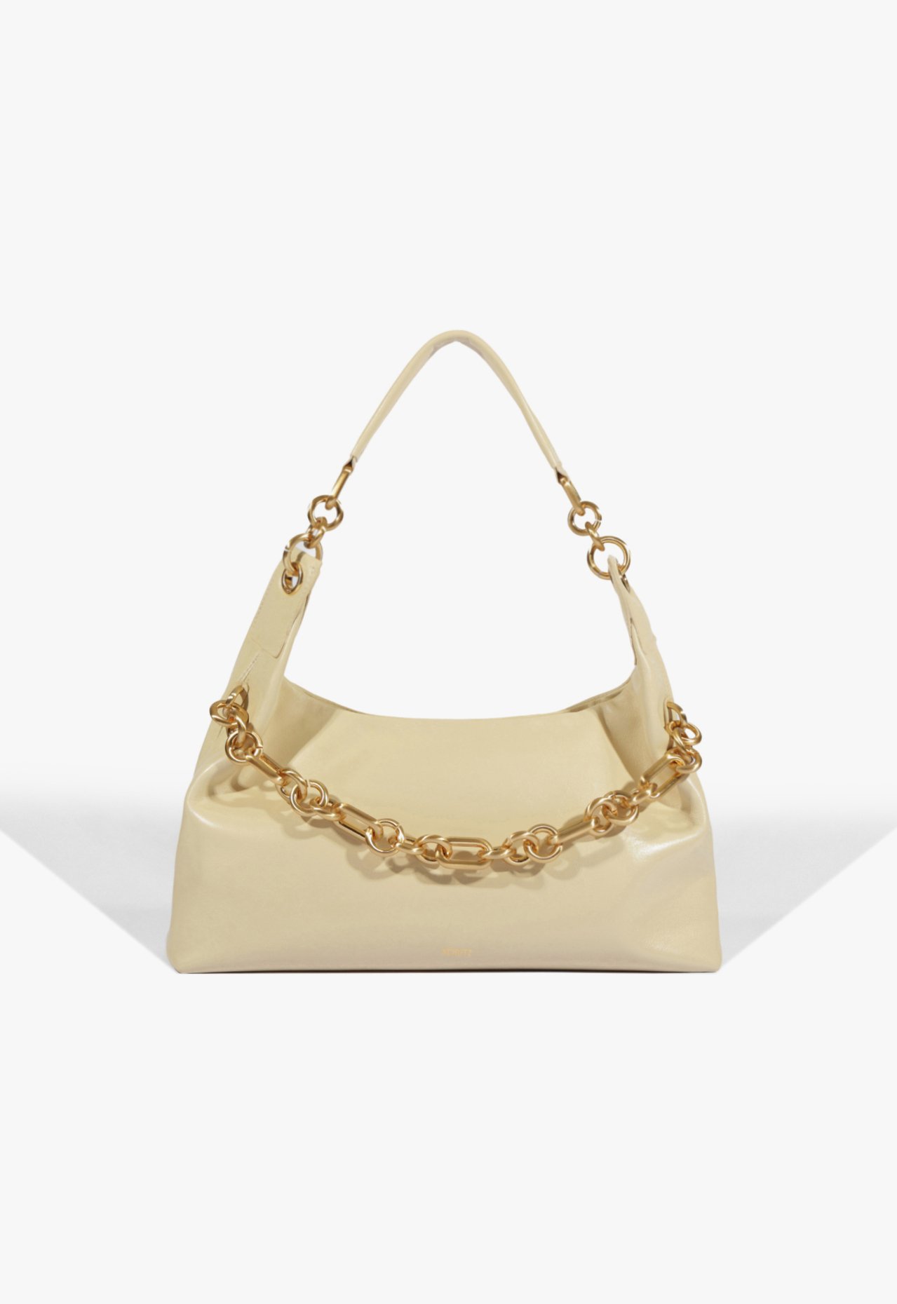 Vista 2 Bolsa de Ombro Couro Corrente Off White | Schutz Schutz BR Branco Schutz BR Branco