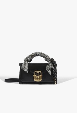 Bolsa Mini Satchel Brera Aged Pequena Couro Preta