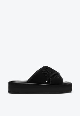 Chinelo Slide Plataforma Preto