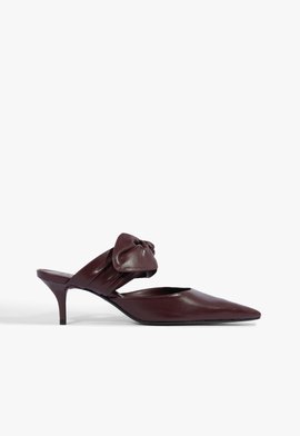 Mule Scarpin Noor Couro Preto