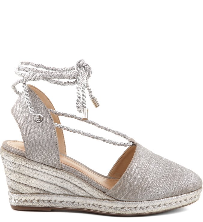 Espadrille Metalizada Prata