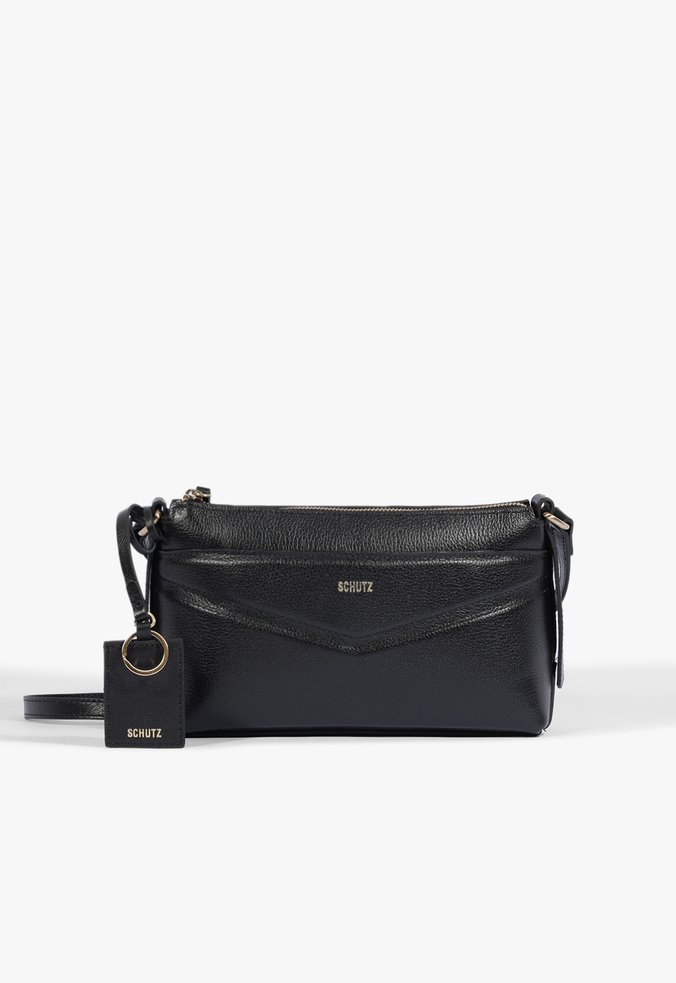 Bolsa Tiracolo Tyra Couro Preta