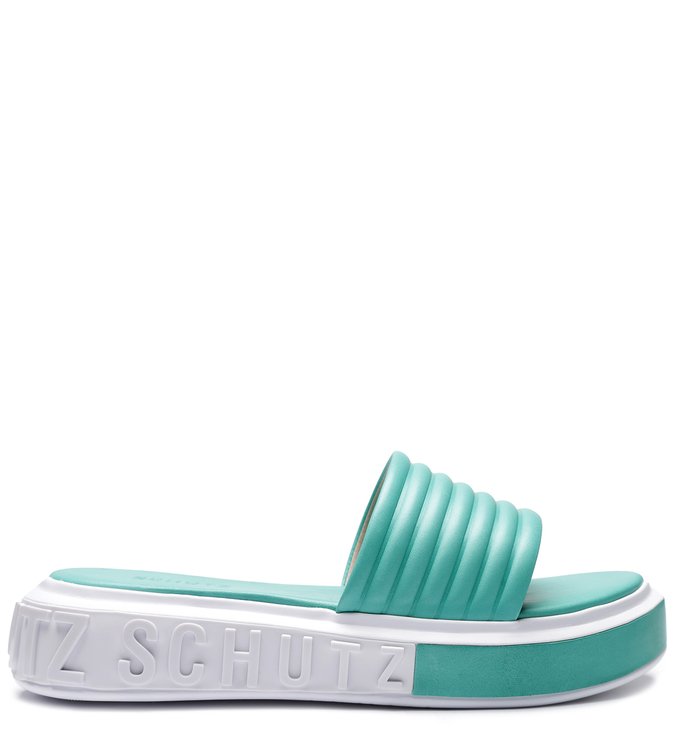 SLIDE BOLD LEATHER POP GREEN SLIDE BOLD LEATHER POP GREEN
