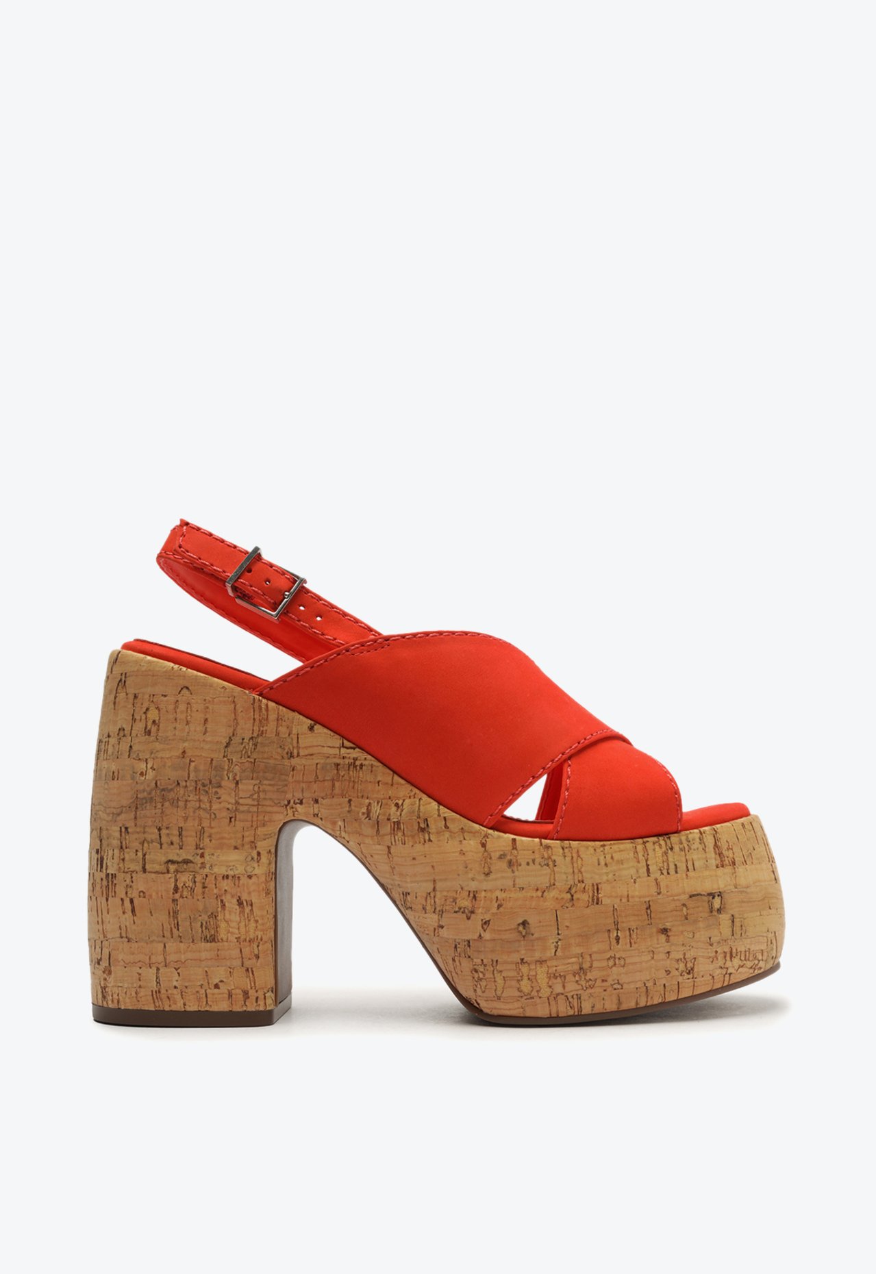 Sandália Meia Pata Velma Couro Vermelha | Schutz