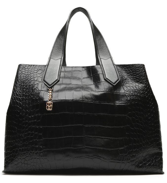 Shopping Bag Alexia Texture Black