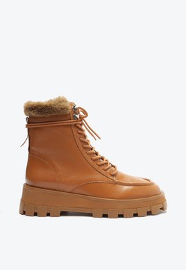 Bota Babi Couro Pelo Marrom