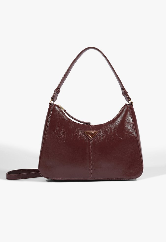 Bolsa Tiracolo Shoulder Yani Média Couro Vermelha