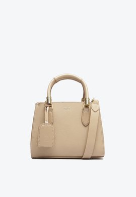 Bolsa Tote Pequena New Lorena Couro Amendoa