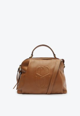 Bolsa Bowling Média Couro Marrom