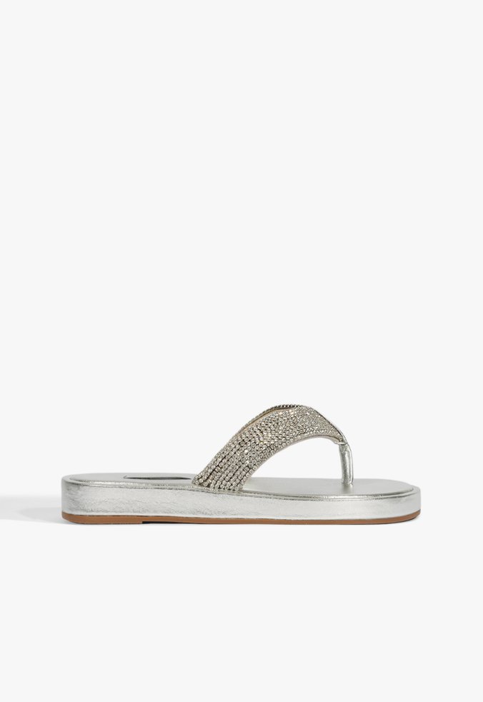 Chinelo Papete Prata