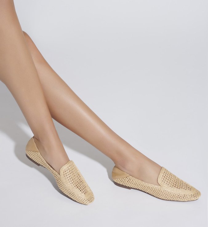 MOCASSIM TRAMA PALHA CRU MOCASSIM TRAMA PALHA CRU