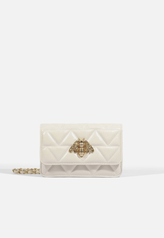Bolsa Tiracolo 4Grls Believe Pequena Couro Branca