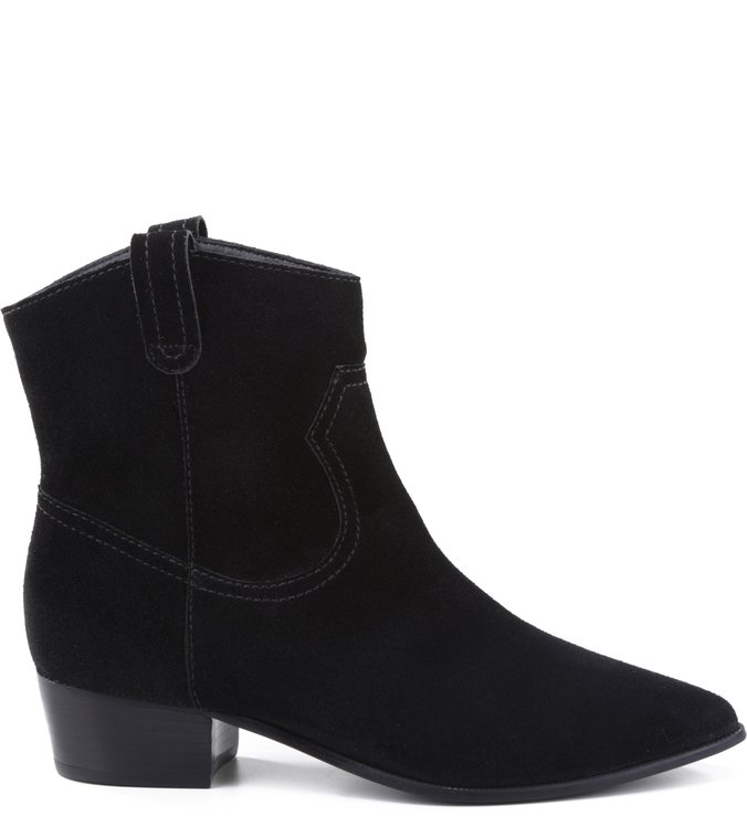 Bota Natural Folk Suede Black