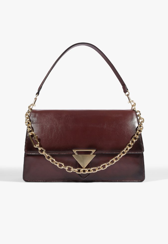 Bolsa Abby Shoulder Grande Couro Vinho