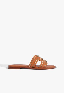 Rasteira Flat Marrom