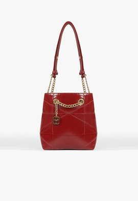 Bolsa Hobo Mika Média Couro Vermelha