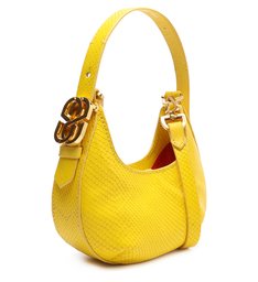 Bolsa Tiracolo Shoulder Bag Couro Amarela