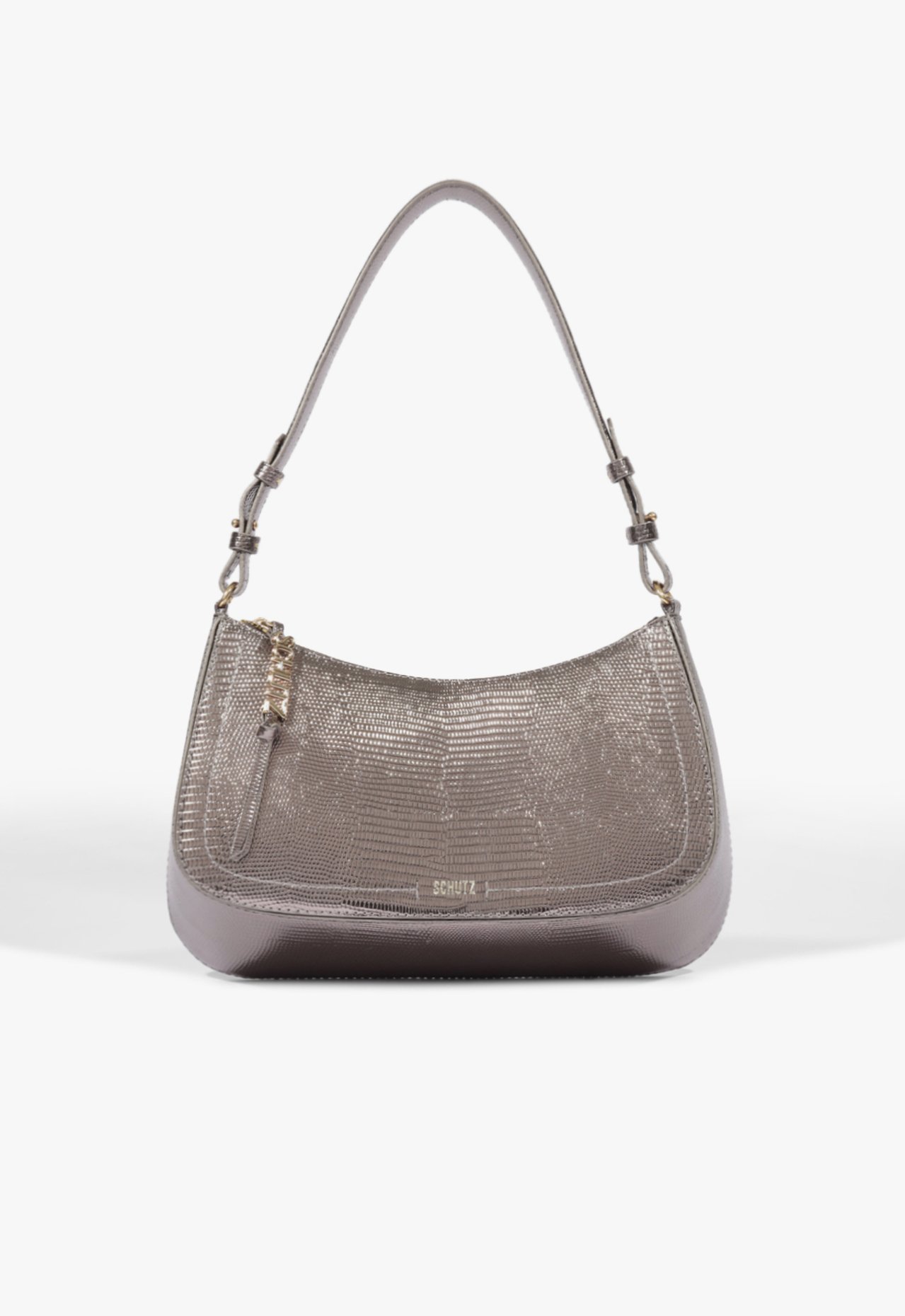 Bolsa Shoulder Tina Média Prata | Schutz