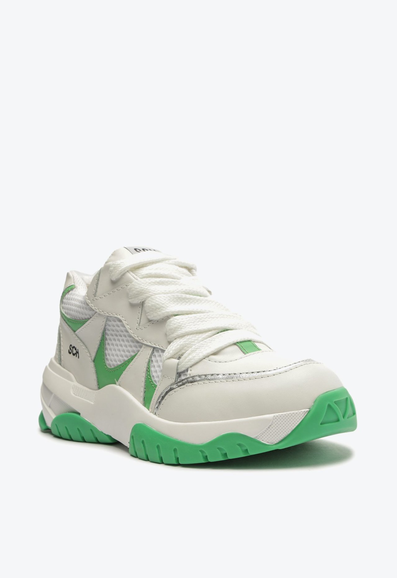 Tênis Madri Couro Branco Verde | Schutz