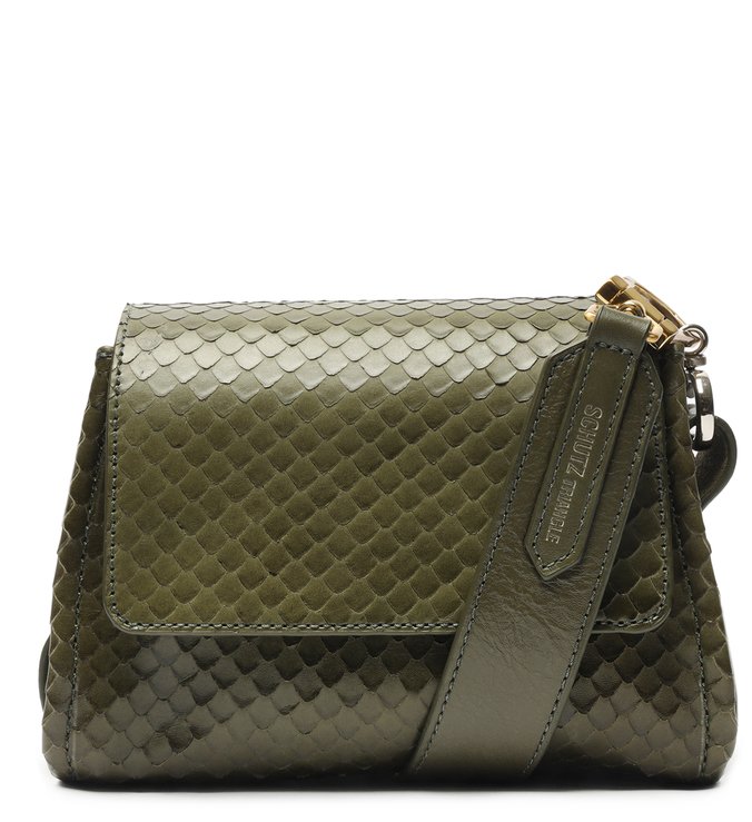 Bolsa Mini Tiracolo Mandy Snake Verde-Militar