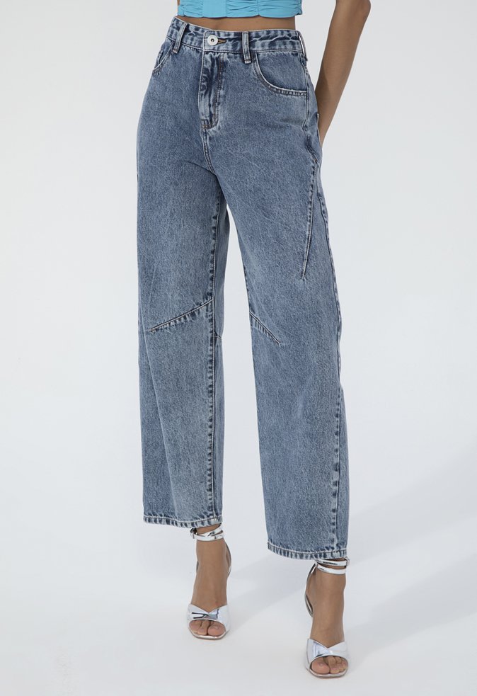 Calça Jeans Reta Carolina Azul | Schutz