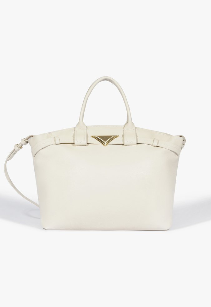 Bolsa Tote Grande Malu Couro Branca