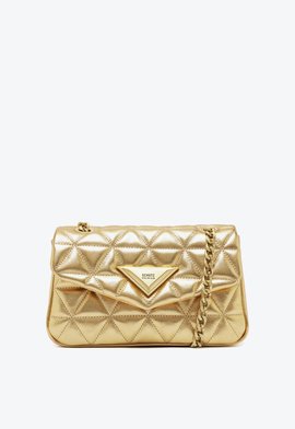 Bolsa Tiracolo Média 944 Couro Dourada