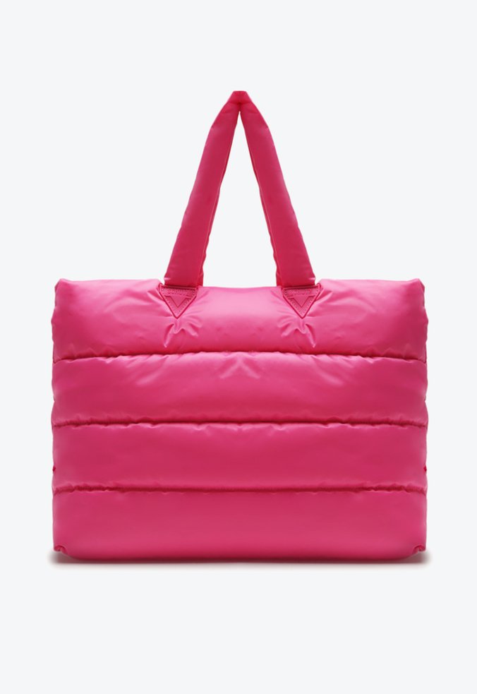Bolsa Shopping Fluffy Nylon Rosa
