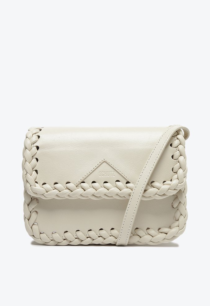Bolsa Tiracolo Pequena Alisha Couro Branca